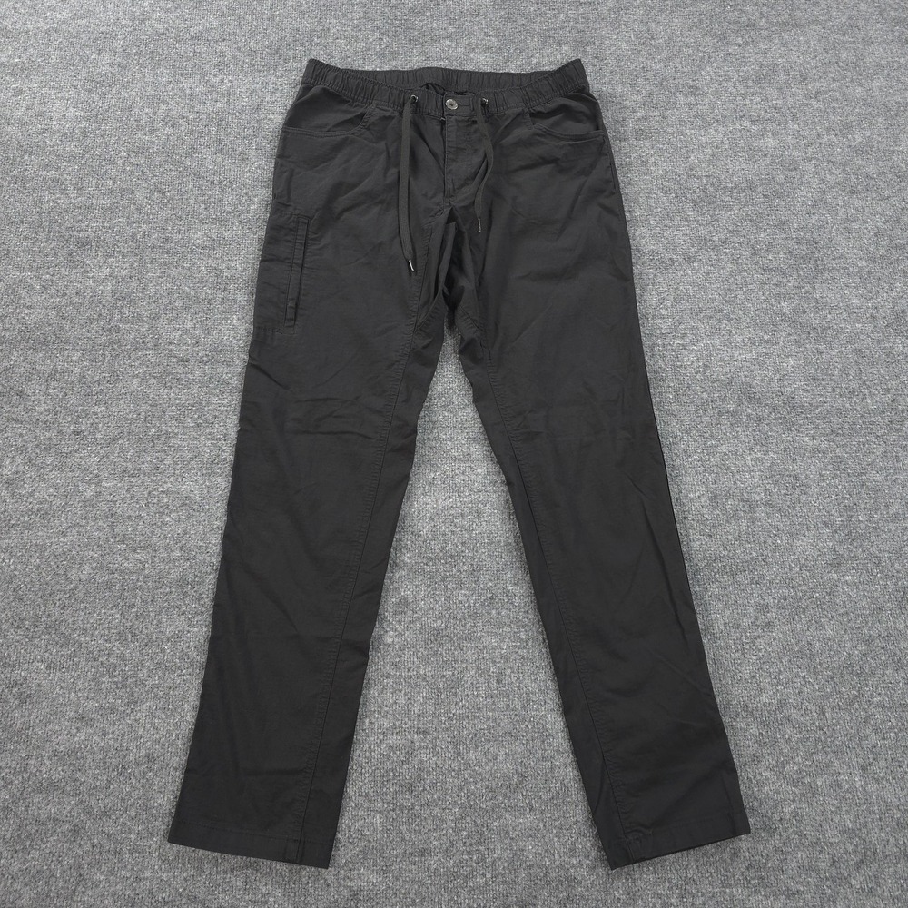 BYLT Pants Mens Large Black Weekender Pant Cargo Stretch Chino Travel Casual